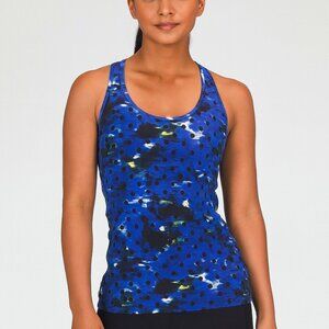 Lululemon Cool Racerback Tank Top Women’s Size 4 Windy Blooms Sapphire Rare